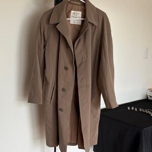 60’s British Army Men's Brown Trench Coat